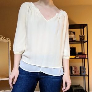 Joie Silk Peasant Blouse